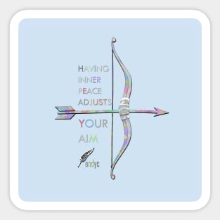 BOW AND ARROW SKY BLUE Sticker